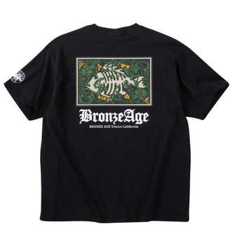 大きいサイズ BRONZE AGE プリント半袖Tシャツ 3L 4L 5L 6L 7L 8L ブラック ラッピング可 送料無料 即日発送-0