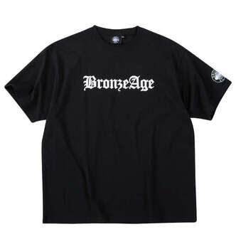 大きいサイズ BRONZE AGE プリント半袖Tシャツ 3L 4L 5L 6L 7L 8L ブラック ラッピング可 送料無料 即日発送-1