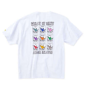 大きいサイズ What it isNt 天竺プリント半袖Tシャツ 3L 4L 5L 6L 8L ホワイト ラッピング可 送料無料 即日発送-0