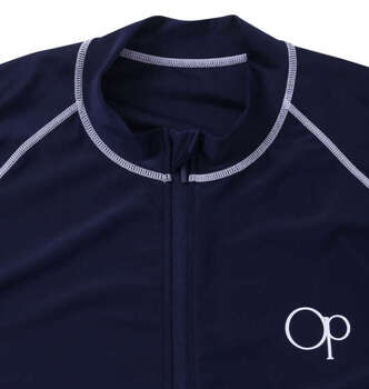 大きいサイズ OCEAN PACIFIC 半袖フルジップラッシュガード 3L 4L 5L 6L 8L ネイビー ラッピング可 送料無料 即日発送-3