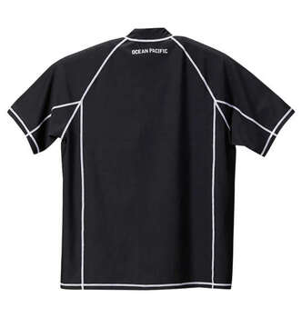 大きいサイズ OCEAN PACIFIC 半袖フルジップラッシュガード 3L 4L 5L 6L 8L ブラック ラッピング可 送料無料 即日発送-2
