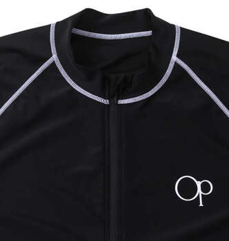 大きいサイズ OCEAN PACIFIC 半袖フルジップラッシュガード 3L 4L 5L 6L 8L ブラック ラッピング可 送料無料 即日発送-4