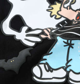 大きいサイズ ATC×NEW JACK BOB＆FREDゴースト半袖Tシャツ 3L 4L 5L 6L ブラック ラッピング可 送料無料 即日発送-5