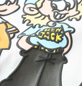 大きいサイズ ATC×NEW JACK イラスト半袖Tシャツ 3L 4L 5L 6L ホワイト ラッピング可 送料無料 即日発送-4