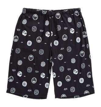 大きいサイズ 黒柴印和んこ堂 カット楊柳総柄甚平 3L 4L 5L 6L 8L ブラック ラッピング可 送料無料 即日発送-5