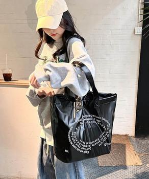 大容量トートバッグ 合皮 男女兼用バッグ 送料無料 即日発送-4