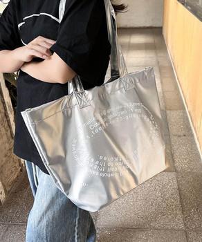 大容量トートバッグ 合皮 男女兼用バッグ 送料無料 即日発送-5