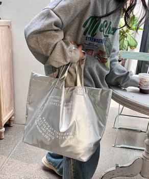 大容量トートバッグ 合皮 男女兼用バッグ 送料無料 即日発送-6