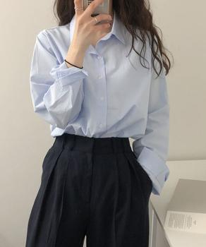 薄手シャツブラウス長袖レディース襟シャツ 送料無料 即日発送-4