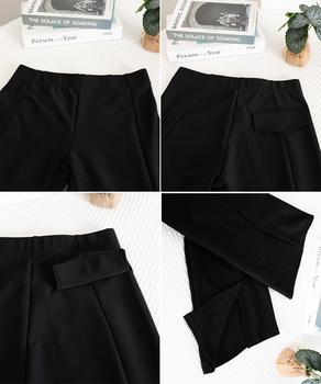 フレアスキニーパンツ スリット入りパンツ 送料無料 即日発送-9