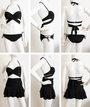 クロスビキニ フレアスカート 3点セット 送料無料 即日発送-8