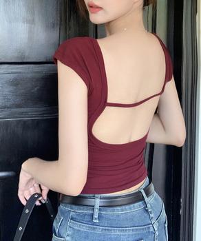 カップ付き タンクトップ バックオープン 送料無料 即日発送-7