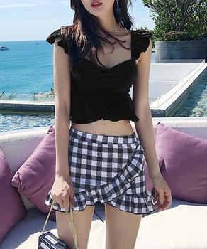 フリル水着2点セット盛れる水着レディース 送料無料 即日発送-2