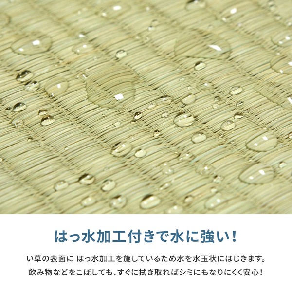 フリーカット上敷き 江戸間6畳 双目織 撥水 裏貼り 江戸間 本間 団地間 送料無料-4