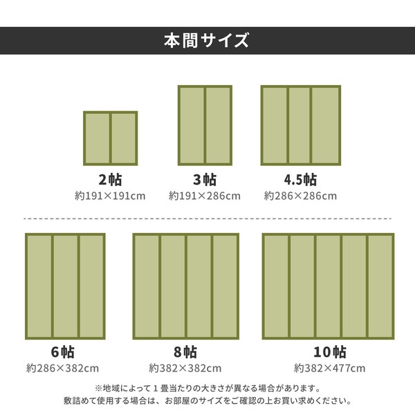 フリーカット上敷き 本間4.5畳 双目織 撥水 裏貼り 江戸間 本間 団地間 送料無料-9