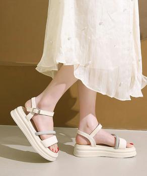 厚底サンダル ラインストーン レディース ボリュームソール靴 送料無料 即日発送-5