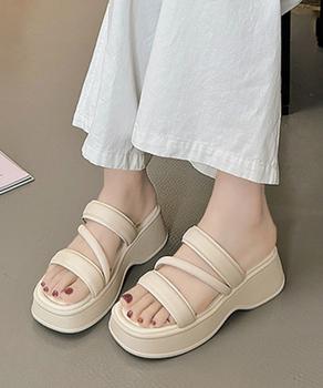 厚底サンダル スリッパサンダル 夏 送料無料 即日発送-5