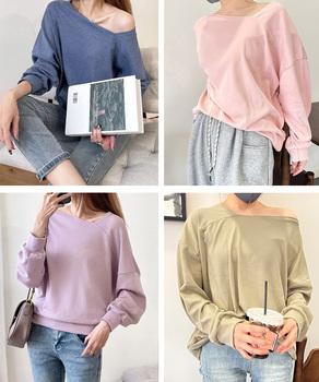 2WAY アシンメトリーネックトップス 送料無料 即日発送-6