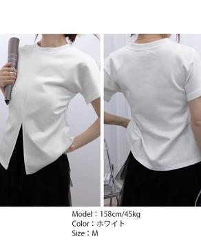 フロントスリットTシャツレディース 送料無料 即日発送-8