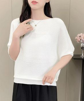 サマーニットトップス ドルマンスリーブ夏 送料無料 即日発送-3