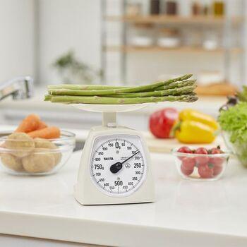 アナログクッキングスケール1kgホワイト 送料無料 即日発送-1
