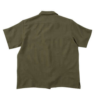 大きいサイズ Mc.S.P ポリサッカーオープン半袖シャツ 3L 4L 5L 6L 8L カーキ ラッピング可 送料無料 即日発送-1