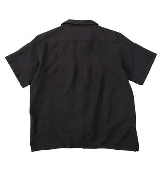 大きいサイズ Mc.S.P ポリサッカーオープン半袖シャツ 3L 4L 5L 6L 8L ブラック ラッピング可 送料無料 即日発送-1