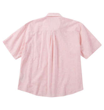 大きいサイズ Mc.S.P 麻混ハケメレギュラー半袖シャツ 3L 4L 5L 6L 8L オレンジ ラッピング可 送料無料 即日発送-1