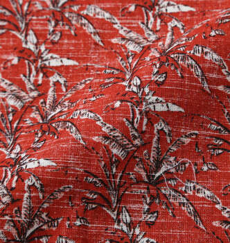 大きいサイズ H by FIGER 裏使い総柄プリントオープン半袖シャツ 3L 4L 5L 6L オレンジ ラッピング可 送料無料 即日発送-2