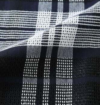 大きいサイズ H by FIGER メッシュチェックレギュラー半袖シャツ 3L 4L 5L 6L 8L ブラック ラッピング可 送料無料 即日発送-4