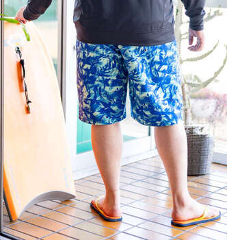 大きいサイズ RUSTY マイクロツイルサーフパンツ 3L 4L 5L 6L 8L ブルー ラッピング可 送料無料 即日発送-1