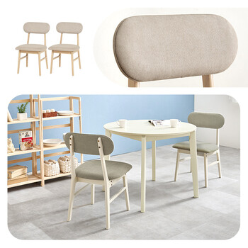 ダイニングチェアVC 7309NABE 2脚セット 送料無料-3