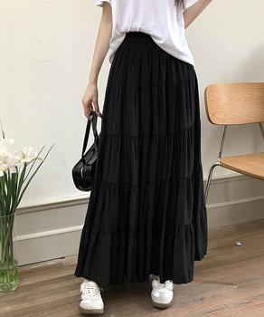 ティアードスカート ロングスカート 送料無料 即日発送-3