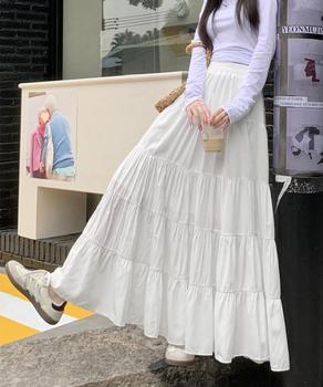 ティアードスカート ロングスカート 送料無料 即日発送-6