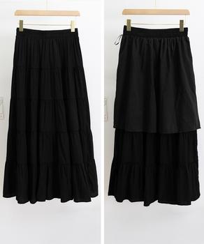 ティアードスカート ロングスカート 送料無料 即日発送-8