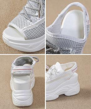 オープントゥスポーティーサンダル 厚底靴 送料無料 即日発送-9