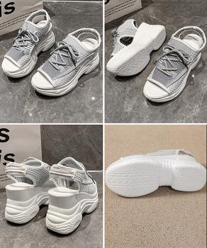 オープントゥスポーティーサンダル 厚底靴 送料無料 即日発送-8