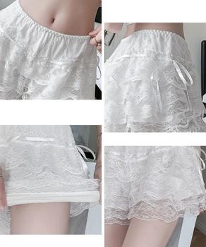 5段レース付きペチコート ティアード下着 送料無料 即日発送-9