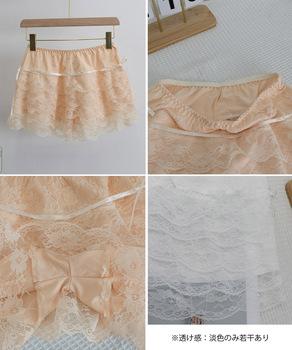 5段レース付きペチコート ティアード下着 送料無料 即日発送-8