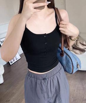 カップ付きキャミソール ブラトップ重ね着 送料無料 即日発送-2