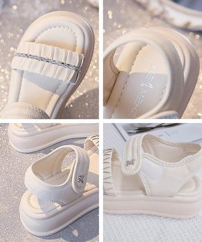 厚底サンダル レディースギャザーサンダル 送料無料 即日発送-9