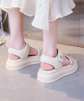 厚底サンダル レディースギャザーサンダル 送料無料 即日発送-5