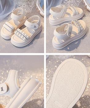 厚底サンダル レディースギャザーサンダル 送料無料 即日発送-8