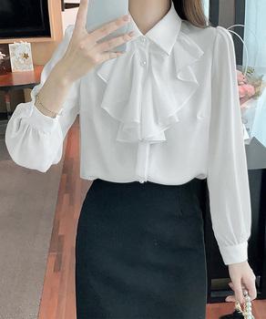 フリルリボンブラウス シャツブラウス 送料無料 即日発送-2