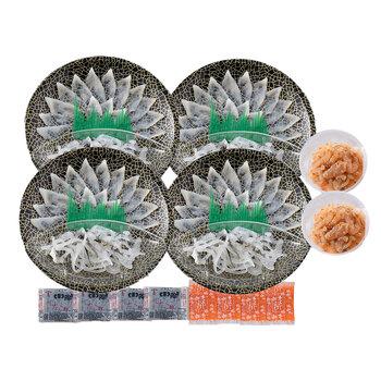 関とら本店 とらふく刺身 とらふく塩辛セット とらふぐ刺身15g×4 とらふぐ皮20g×4 とらふぐ塩辛60g×2 ふく ふぐ フグ てっさ 送料無料-1