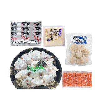 関とら本店 とらふくちり鍋セット とらふぐちり400g ふぐつみれ100g ふぐ白子豆腐130g ふく ふぐ フグ てっちり 送料無料-1