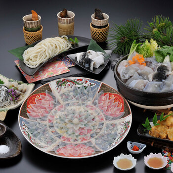 福岡 ふく太郎本部 とらふくフルコース 5人前 送料無料-2