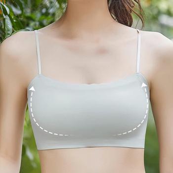 ハーフトップ カップ付きキャミソール快適 送料無料 即日発送-9