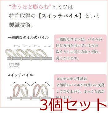 cocochiena ココチエナ サウナマット 約27×40cm アイボリー 1枚入 3セット 送料無料-4