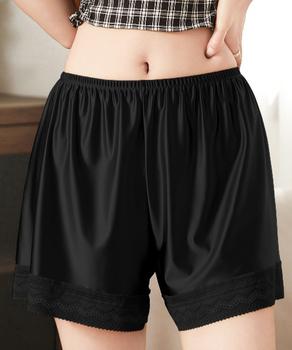 サテンペチコートレース切り替えペチパンツ 送料無料 即日発送-2